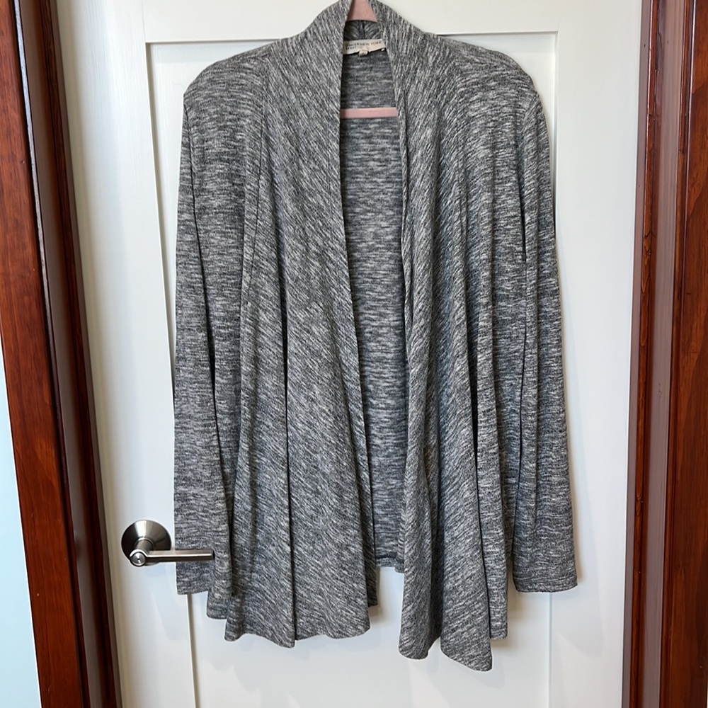 Gray tweed Jones New York Sport sweater size large.
